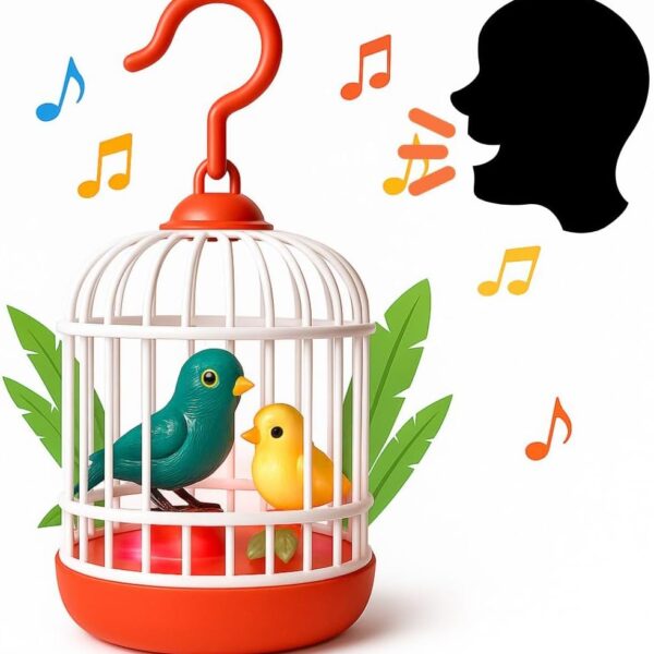 قفص العصفورة الناطقة 🐦✨